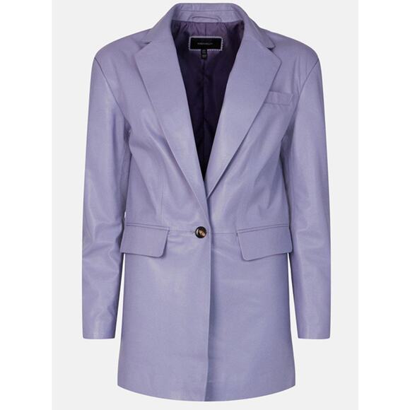 Karen Millen Jackets & Blazers - Karen Millen Leather Longline Relaxed Fit Blazer